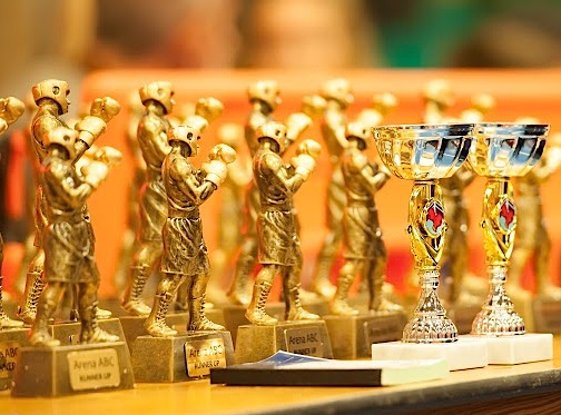 Arena boxing trophies and awards